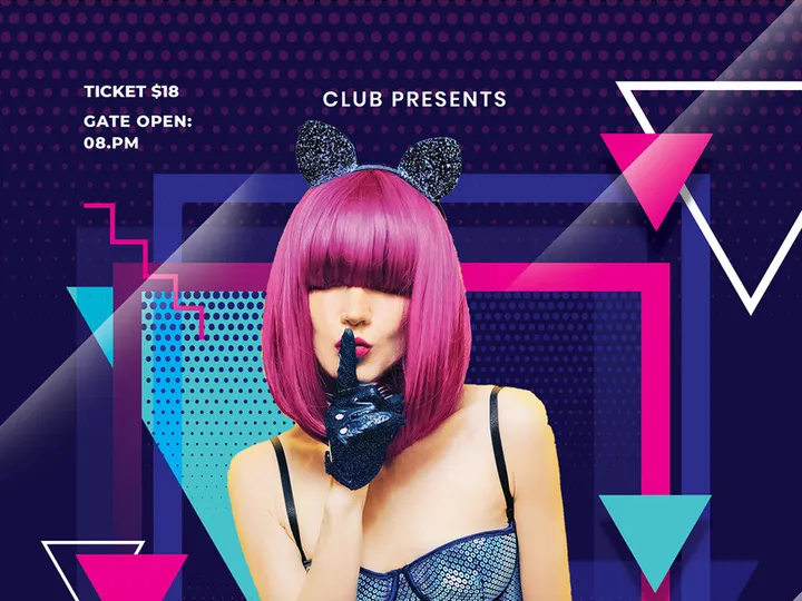 Party Flyer Free PSD Template