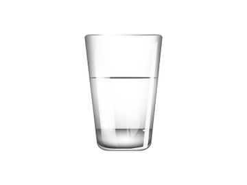 Glass of mineral water realistic vector illustration preview picture