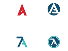 Abstract logo initial letter A element.