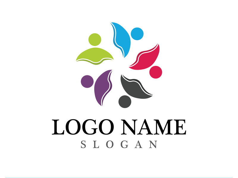 Community logo and symbol vector icon template