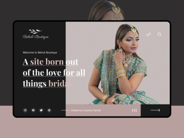 Modern Bridal Shop Website preview picture
