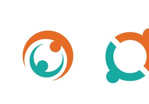 Adoption care community network and social logo design