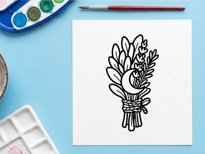 Hand-drawn Halloween cornucopia with ghost and autumn leaves. Spooky harvest illustration for seasonal decorations and festive designs.