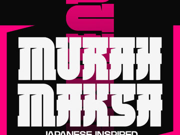 MurahMaksa - Japanese Inspired Display Typeface preview picture