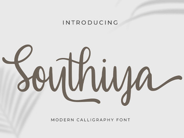 Southiya - Modern Calligraphy Font preview picture