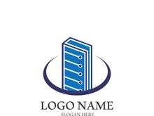 Digital book logo technology vector icon design