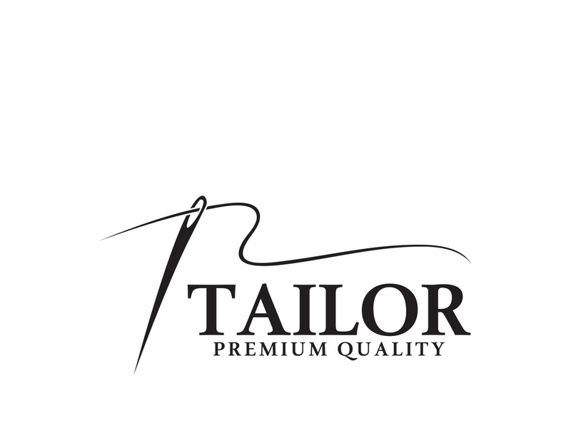 Tailor logo icon illustration template combination of buttons for clothes, thread and sewing machine, for clothing product design