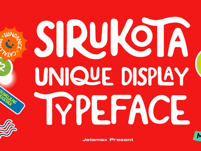Sirukota - Unique Display Typeface