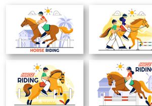 10 Horse Riding Practice Illustration