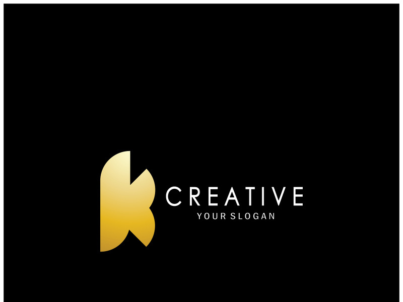 The letter K logo design is simple, elegant, modern, unique and luxurious. Logo for business cards, business, companies, fashion and brands, offices