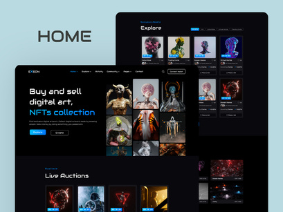 EXEON -NFT Marketplace template
