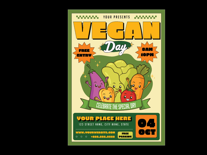 Vegan Day Flyer