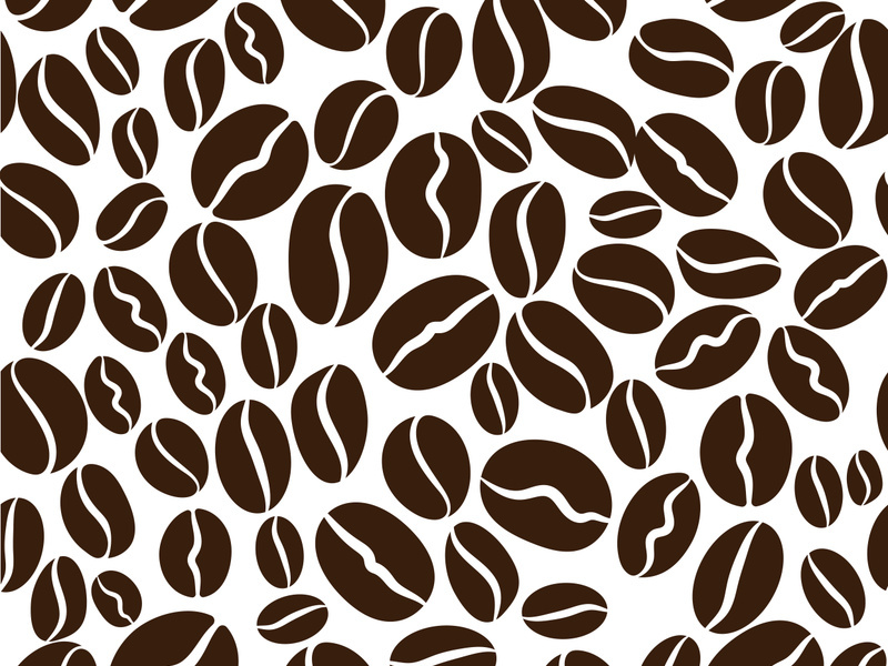 Coffee bean icon illustration