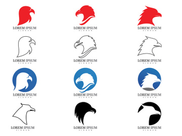 Eagle bird head logo vector preview picture