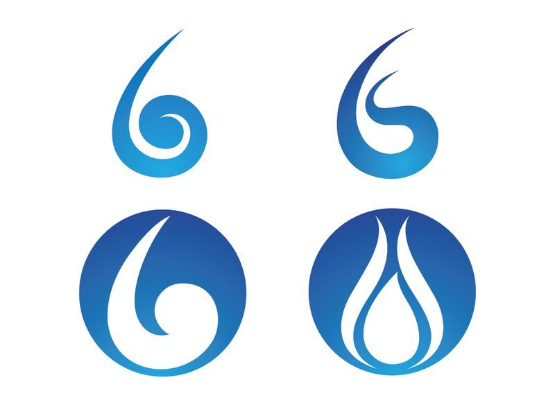 Water drop Logo Template vector illustration design