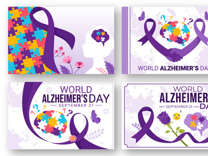 13 World Alzheimer's Day Illustration