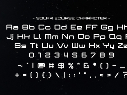 Solar Eclipse Font