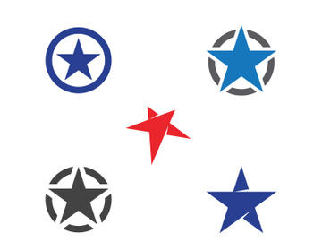 Star Logo Template icon illustration design preview picture