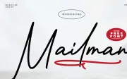 Mailman - Handwritten Script Font