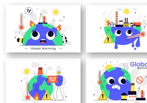 10 Global Warming Illustration