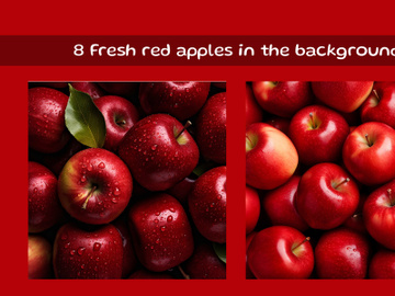 Fresh red apples in the background preview picture