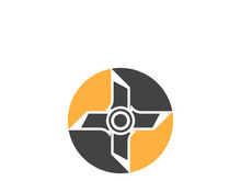 ninja weapons vector logo