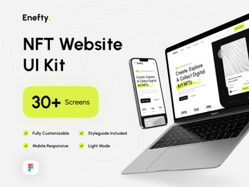 Enefty - NFT Website UI Kit preview picture
