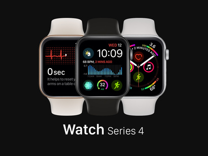 Apple Watch Series 4 Mockups
