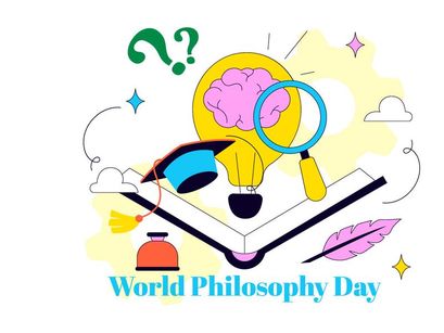 10 World Philosophy Day Vector Illustration