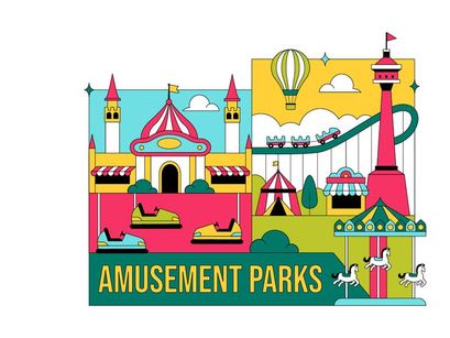 10 Amusement Park Illustration