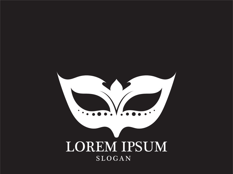 Masquerade Carnival Mask Icon and symbol vector