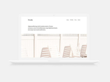 Nevada: Minimal one-page HTML template preview picture