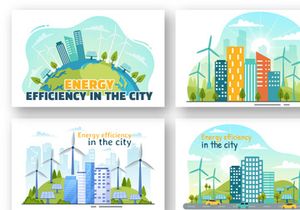 10 Energy Efficiency in the City Illustration