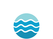 Water wave icon vector illustration design logo