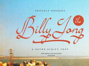 Billy Jong | Retro Script Font preview picture