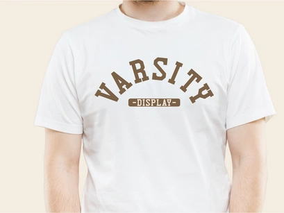 Varsity Display - Bold Slab Serif