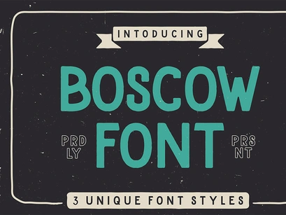 Boscow Free Display Font