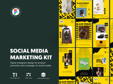 Instagram Marketing Story | Black Frıday | Instagram Story | Social Media Marketing Kit preview picture