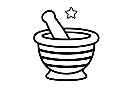 Mortar and pestle grinding herbs for natural remedies. Traditional apothecary tool crushing spices for holistic wellness and cooking.
