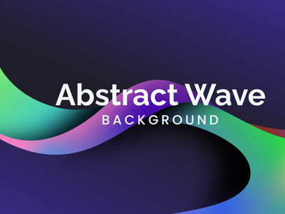 Colorful Gradient Background Wave