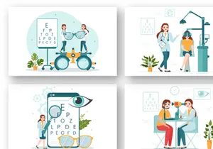 12 Optometrist Illustration