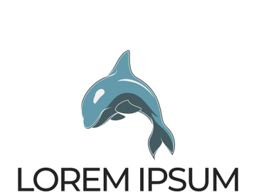 Orca whale logo preview picture