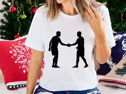 Two men shaking hands in a gesture of agreement or friendship