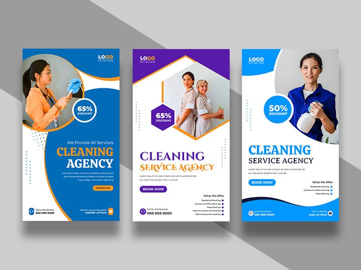 Cleaning Service Instagram Story Template Ver-1