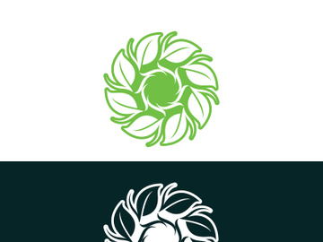 nature leaf logo, environment logo , ecology logo template preview picture