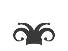 Harlequin hats stock illustration