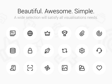 Argon Icon Set 300+ Perfect vector line icons. preview picture