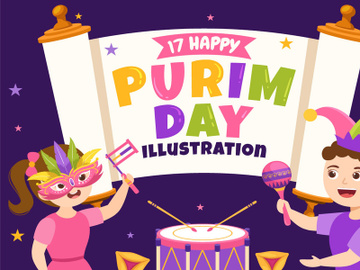 17 Happy Purim Day Illustration preview picture