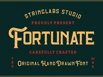 Fortunate - Original Hand Drawn Retro Font