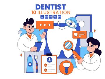 10 Dentist Treatment Illustration preview picture